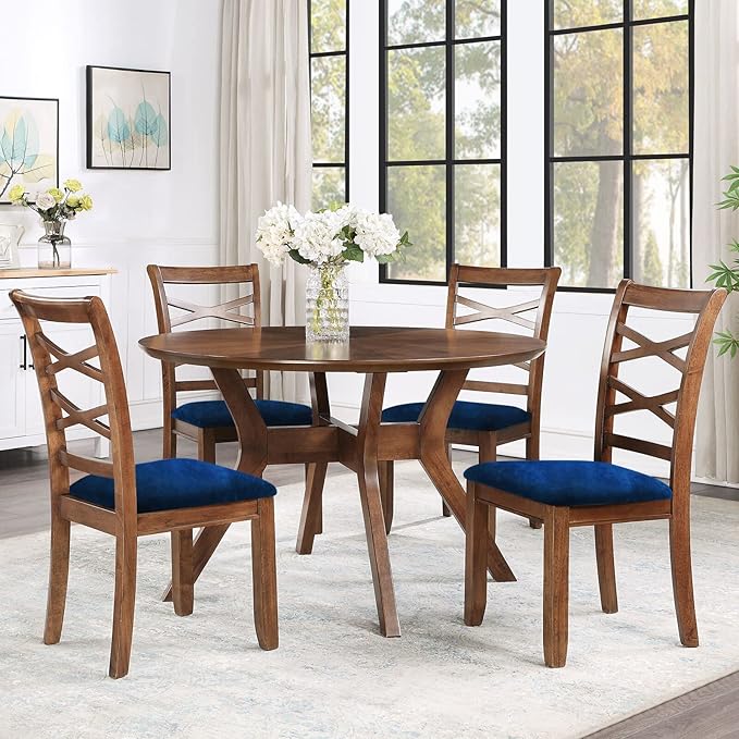Smiry Velvet Seat Covers for Dining Room Chair Set of 6, Stretch Fit Removable - Image 8