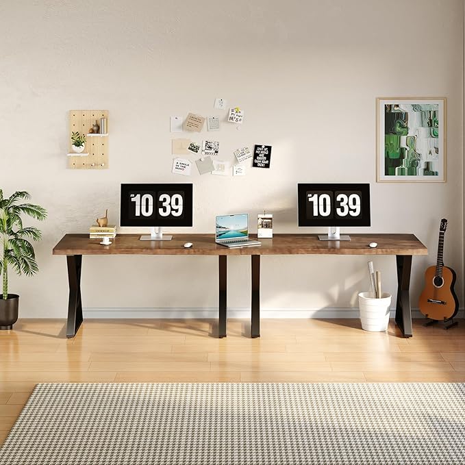 Rustic Brown 55-inch Solid Wood Computer Desk - Image 5