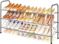 Hoctieon 3 Tier Mesh Style Shoe Rack, Entryway Shoe Shelf, Shoe Storage by Hoctieon