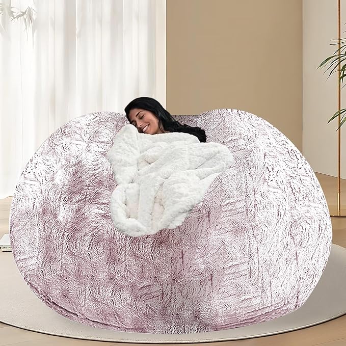 BCU 7FT Big Bean Bag for Adults Kids Without Filling Oversized Bean Bag Chair by BCU