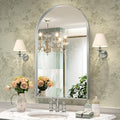 Brightify Arched Mirror, Arched Wall Mirror, 24 x 40 Inch Silver Arch Mirror by Brightify