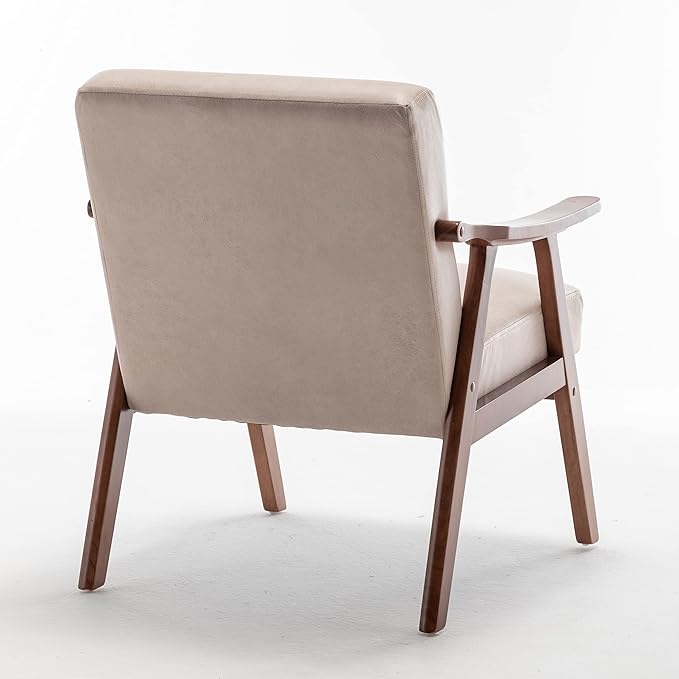 KEIKI Mid Century Modern Accent Chair w/High Wingback, Comfy Fabric Living Room - Image 10