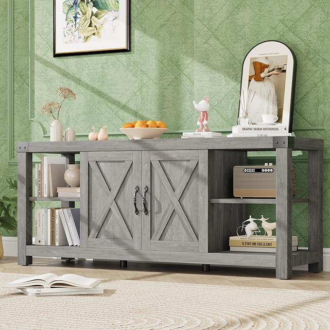 IDEALHOUSE TV Stand for 65 Inch TV, 60 Inch Entertainment Center by IDEALHOUSE