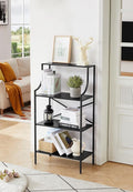 4 Tier Bookshelf, Entryway Standing Shelf Units by MONCOT