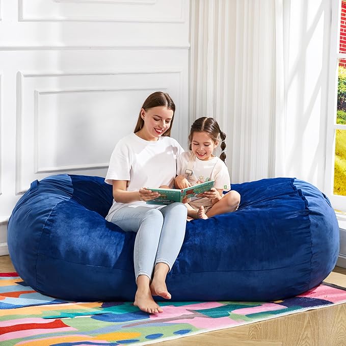 Hobestluk 4FT Bean Bag Chair Large Beanbag by YourHomeDeservesMore