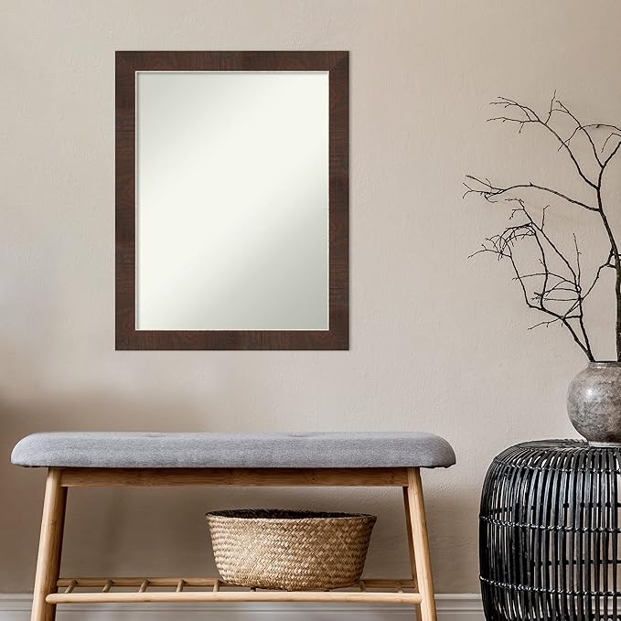 Amanti Art Brown Bathroom Mirror - Image 5
