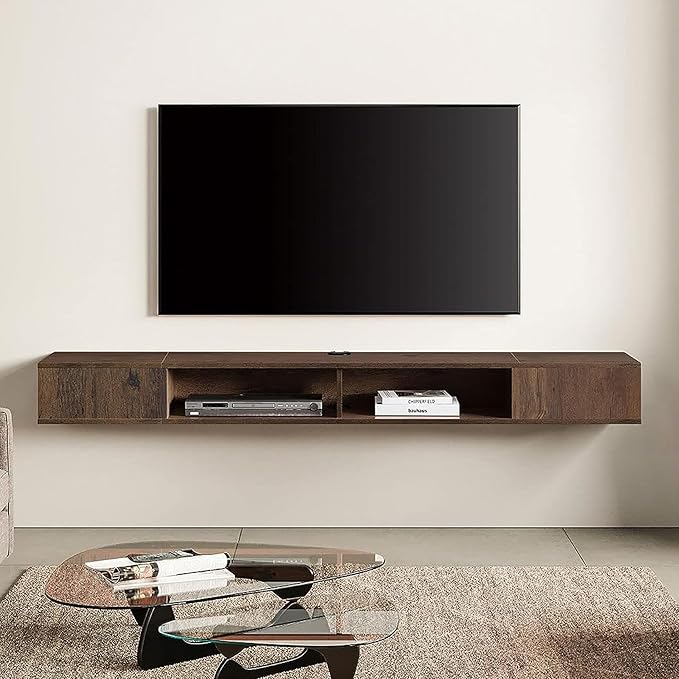 WAMPAT TV Stand with LED Lights by WAMPAT