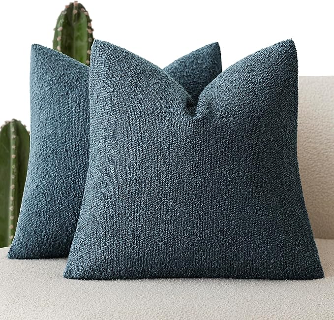 Foindtower Pack of 2, Decorative Textured Boucle Throw Pillow Covers Accent by Foindtower
