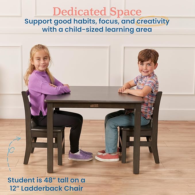 ECR4Kids 30in Square Hardwood Table - Image 3