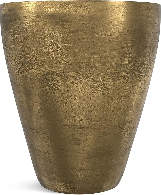 SIMPLIHOME Cavan Metal Side Table in Antique Brass, 16.5" Round, 17.75" H - Image 5