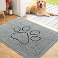 OLANLY Door Mat for Muddy Dog Paws 40x32, Ultra Absorbent Chenille Mud Doormat by OLANLY