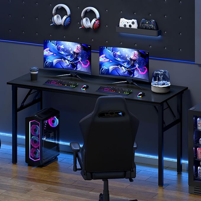 Need Folding Computer Desk, Large 60 inches Folding Table by Need