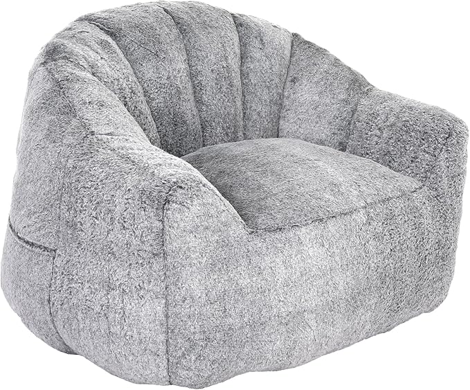 Furniliving Bean Bag Chair, Giant Bean Bag Chair Stuffed Floor Sofa - Image 8