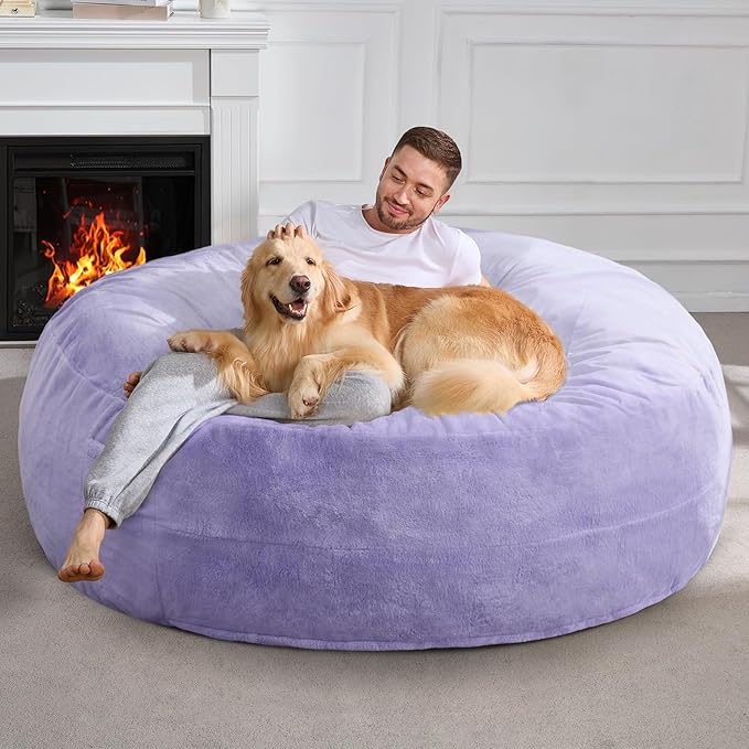Hobestluk 6ft Bean Bag Chairs for Adults Large Beanbag Chair - Image 3