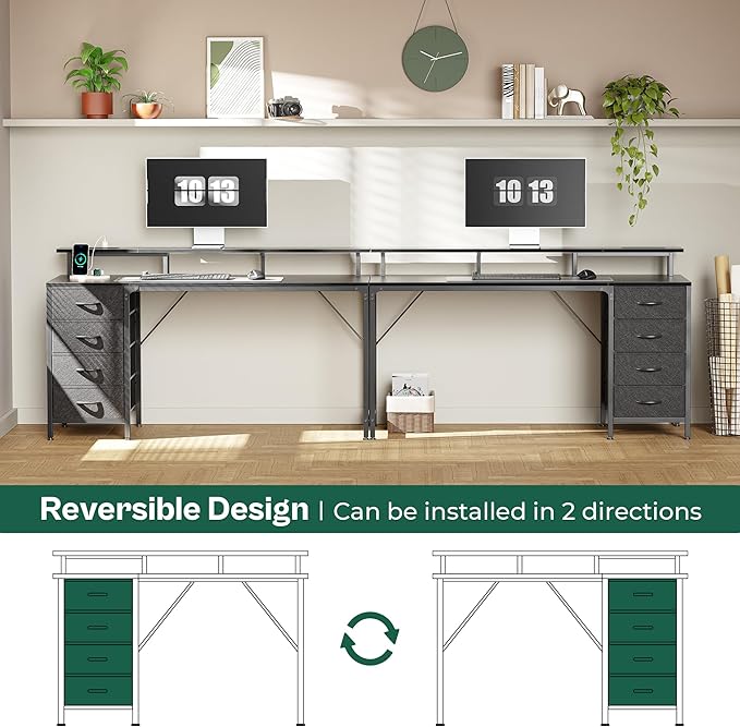 Huuger 55 Inch Computer Desk - Image 8