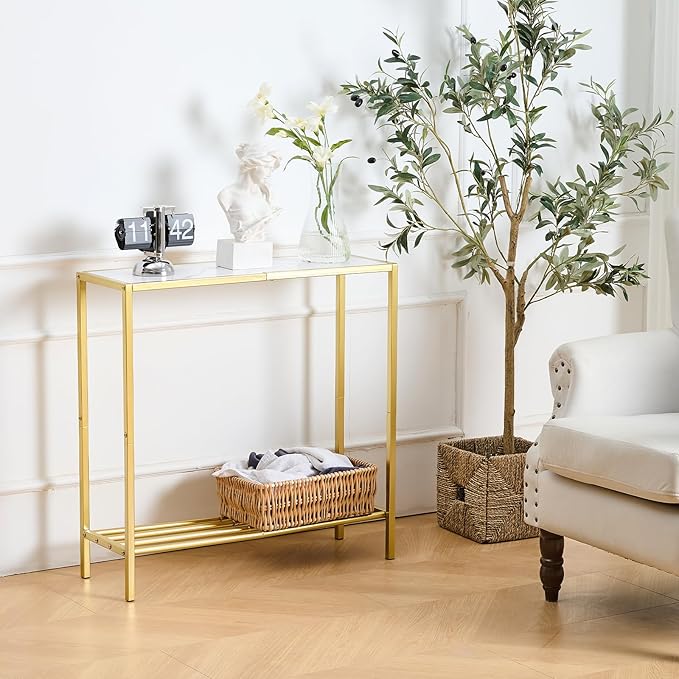 Wimarsbon 29.5" Sofa Tables, Narrow Console Table, 2 Tier Thin Sofa Table - Image 7