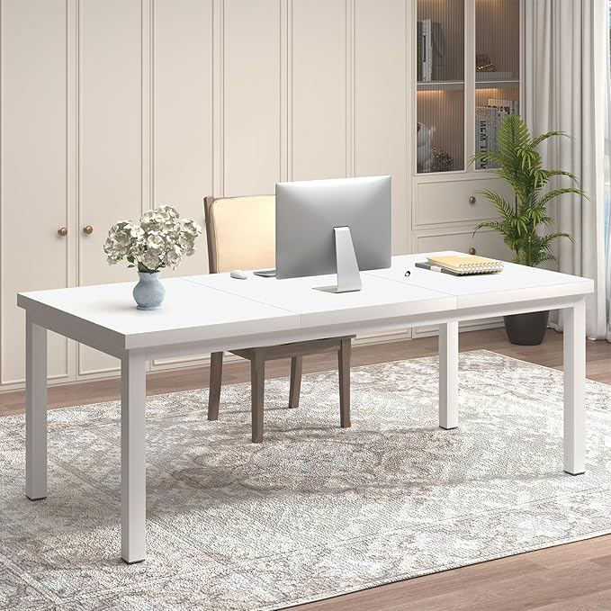 63 Inch Large Computer Desk, Home Office Desk, Modern Desk Table by Unknown