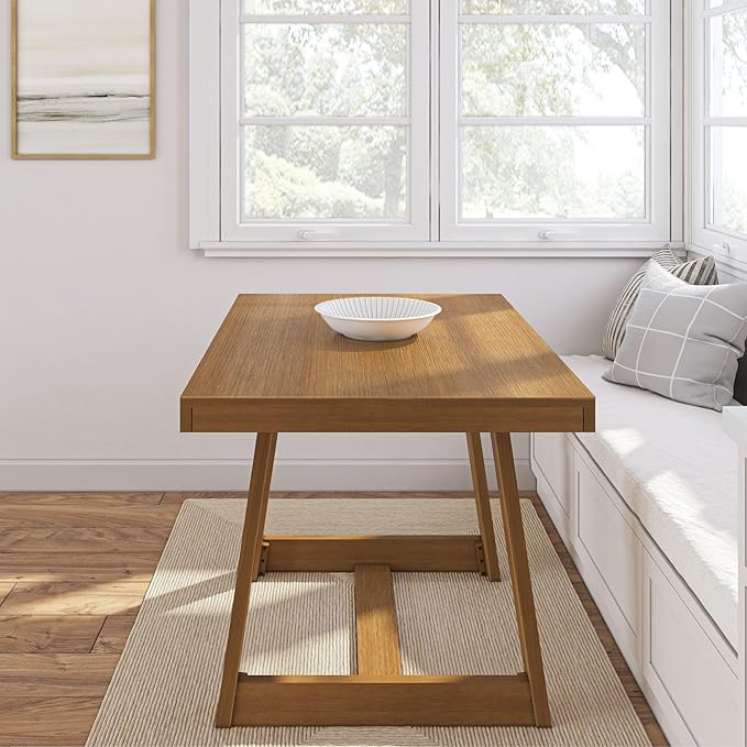 Plank+Beam 48 Inch Farmhouse Dining Table, Rustic Solid Wood Kitchen Table - Image 5