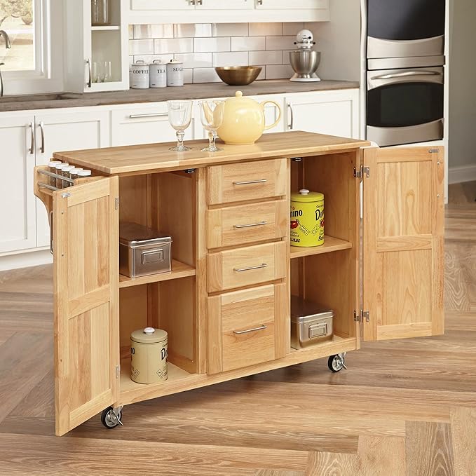 Homestyles General Line Mobile Kitchen Cart, 52-1/2 in. W x 18 in. - 30 in. D x - Image 3