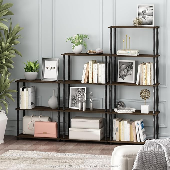 Furinno Turn-N-Tube 3-Tier Compact Multipurpose Shelf Display Rack - Image 2