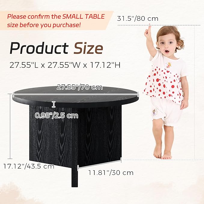 Luoxiao Small Round Coffee Table - Image 2