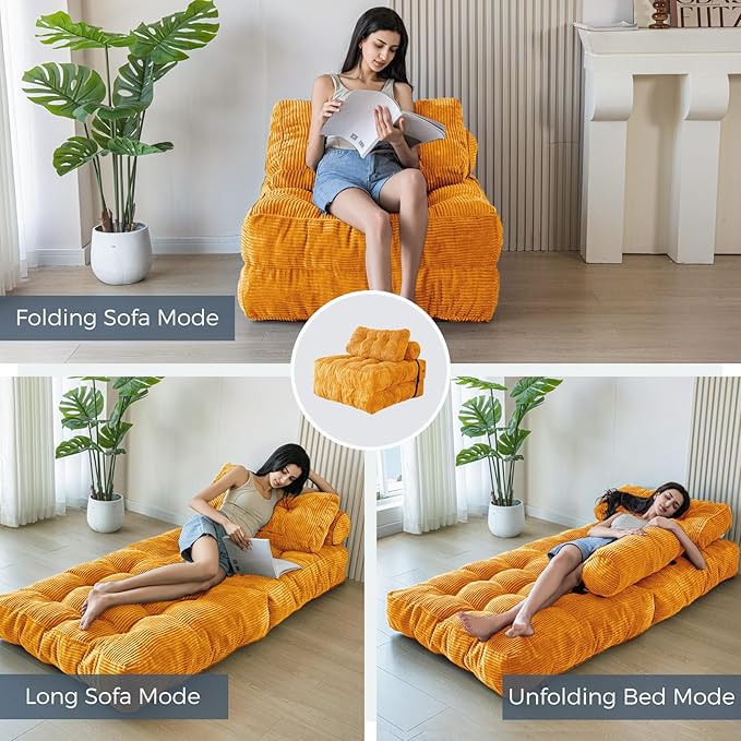 MAXYOYO Folding Sofa Bed, Convertible Sleeper Chair - Image 3