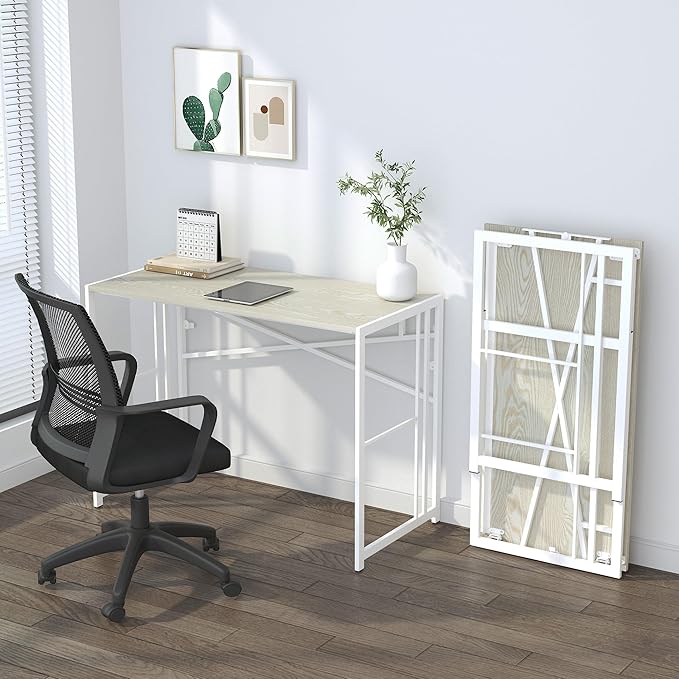 40 inch Folding Desk, Writing Gaming Computer Camping Desk, No Assembly - Image 8