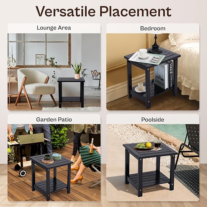 Adirondack Side Table – Weather-Resistant Rectangular End Table - Image 5