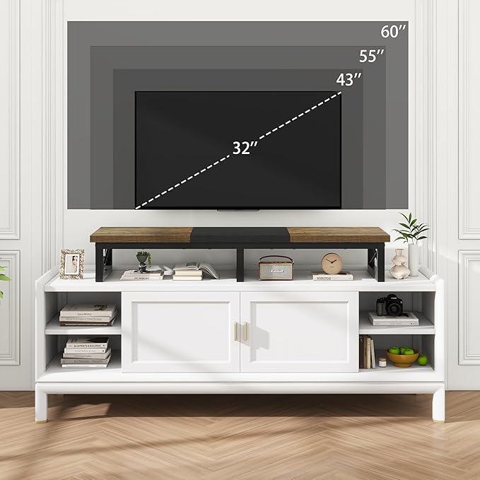 IBUYKE 45" Large TV Riser for 32-60 inch TV, Tabletop Short TV Stand - Image 3