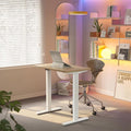 HUANUO 32" Small Electric Standing Desk Adjustable Height, 4 Memory Height by HUANUO