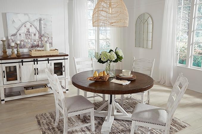 Signature Design by Ashley Valebeck Vintage Farmhouse Cushioned Dining Chair - Image 18