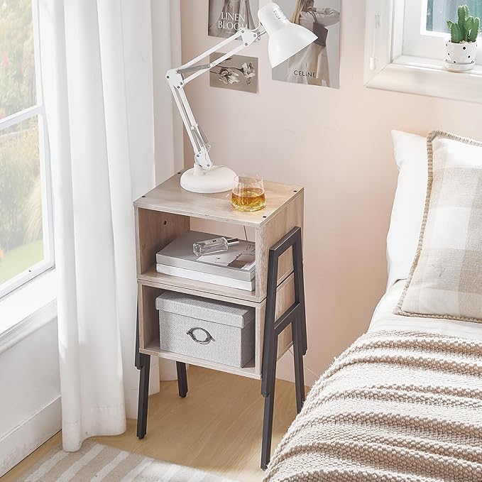 HOOBRO Nightstands Set of 2, Stackable End Table, Side Table, Bedside Tables - Image 4