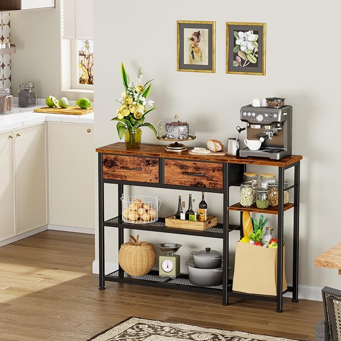 Furnulem Entryway Table 44'' Sofa Console Table - Image 9