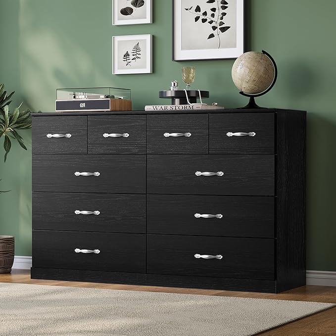 LINSY HOME 10 Drawer Dresser for Bedroom, Modern TV Stand Dressers - Image 6