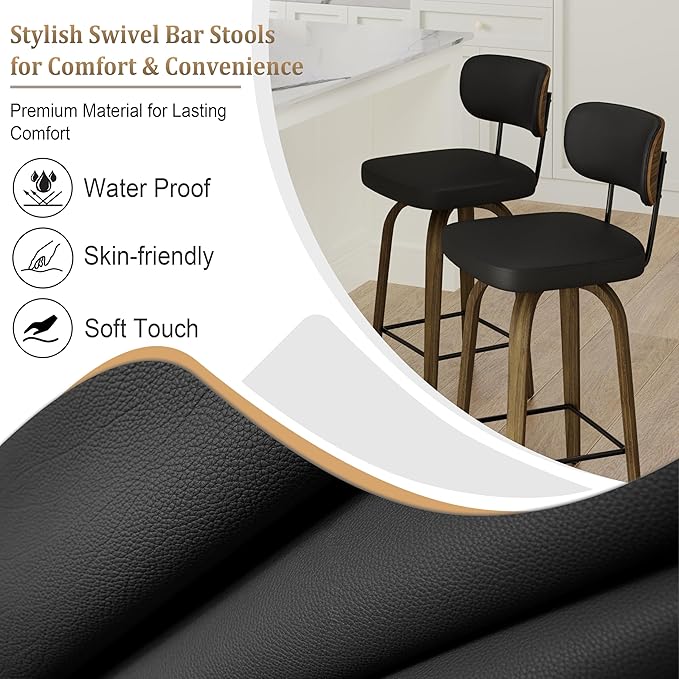 Swivel Counter Height Bar Stools - Image 4