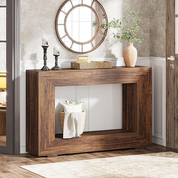 Tribesigns Farmhouse Console Table, 47 Inches Entryway Console Table by Tribesigns
