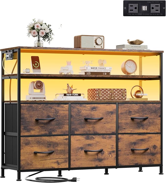 WLIVE TV Stand for 40, 45 inch TV, Entertainment Center - Image 8