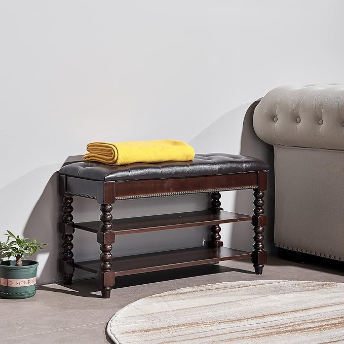 Shoe Storage Bench, Entryway Shoe Rack - Image 2