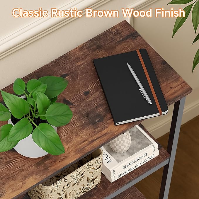 INHABIT UNION Sofa Console Table, Farmhouse Long Entryway Table - Image 5