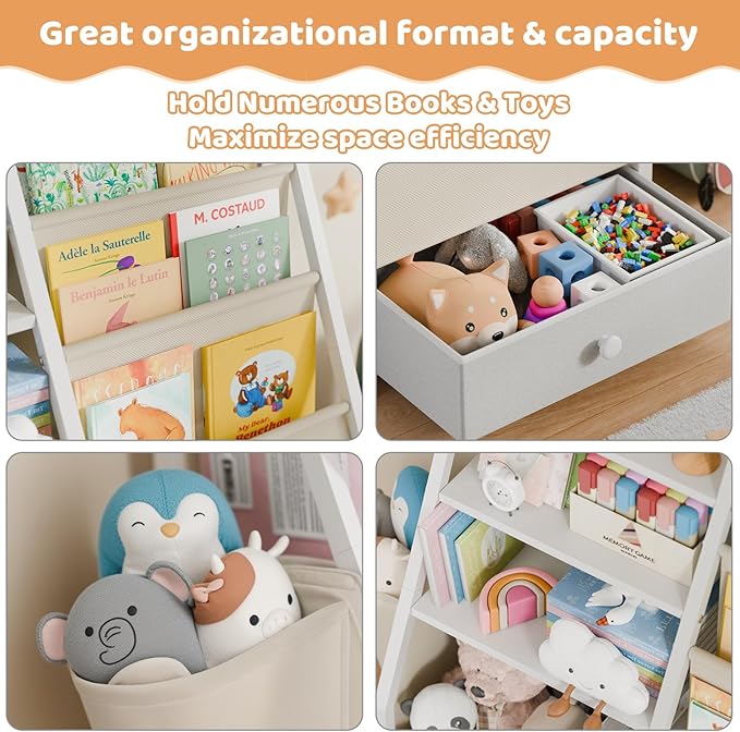 Kids Bookshelf and Toy Storage - Image 3