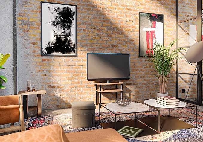 Furinno Turn-N-Tube No Tools 3-Tier Entertainment Center TV Stand - Image 2