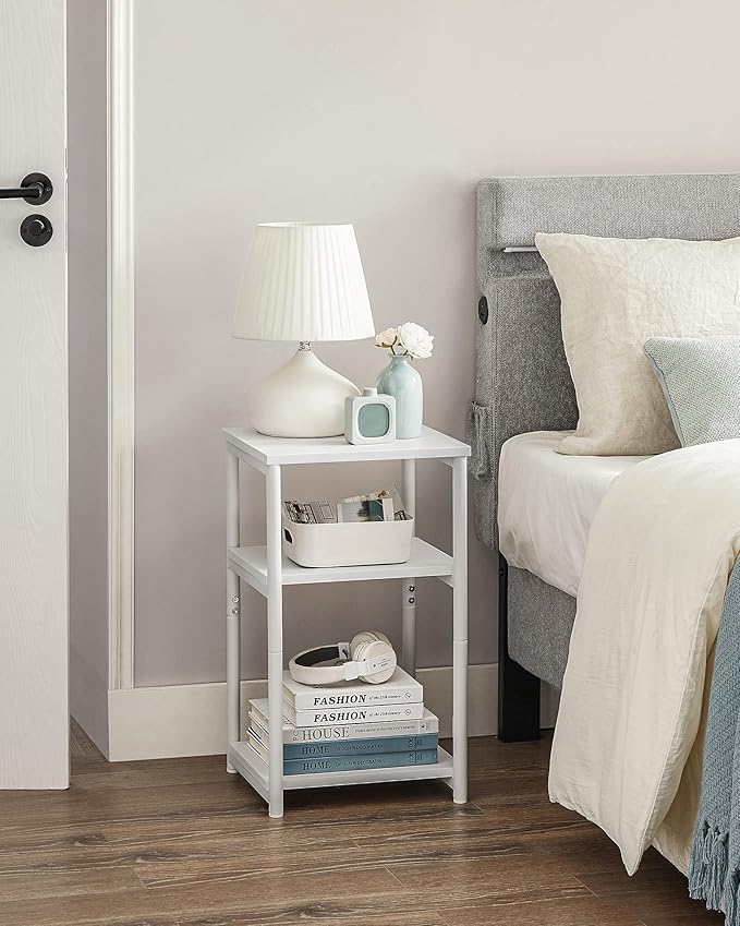 VASAGLE Side Table, Small End Table, Tall Nightstand - Image 4