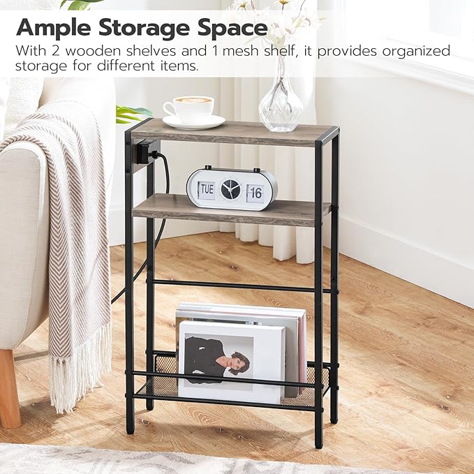 HOOBRO Small Narrow Side Table - Image 4