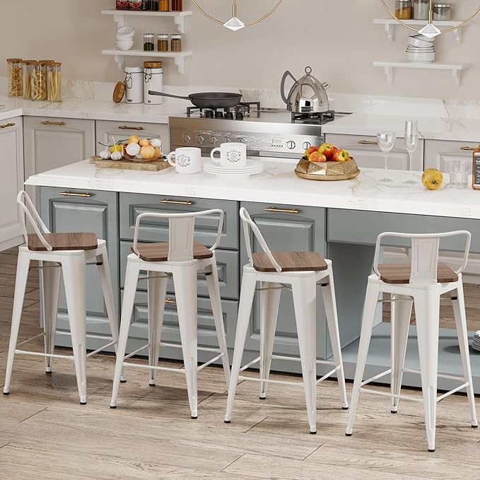 30 Inch Swivel Bar Stools Set of 4 - Image 2