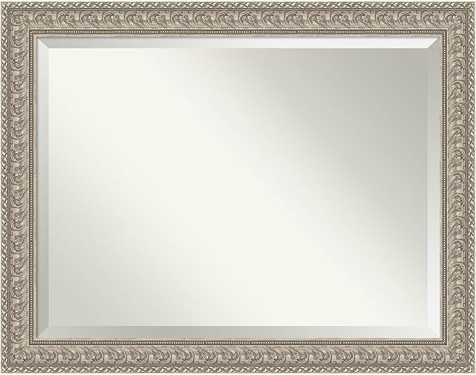 Amanti Art Silver Bathroom Mirror by AmantiArt