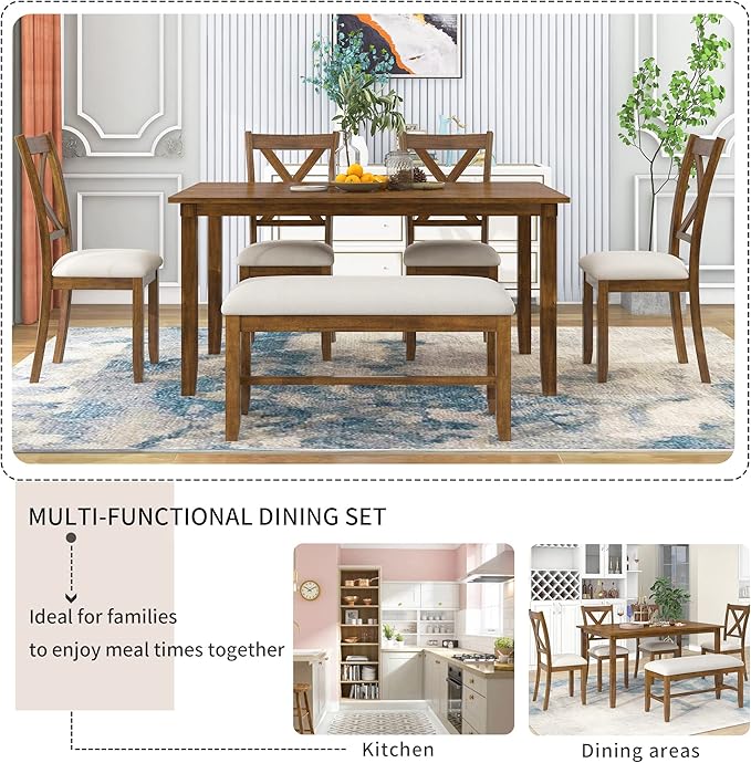 Ball & Cast 6 Piece Dining Table Set - Image 7