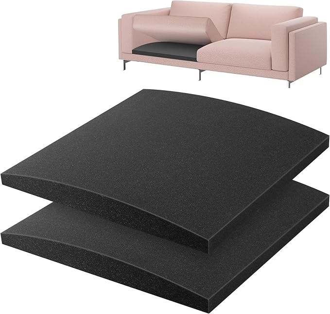 moonoom 22"x22" Couch Cushion Support, Curved High Density Foam Replacement by moonoom
