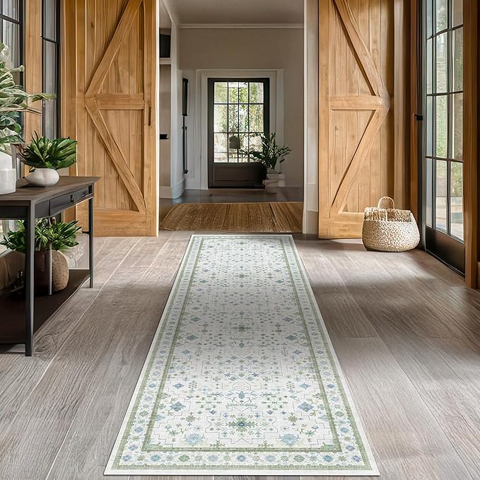 Oushak 3x16 Wide Hallway Runner Rug by HazoHaus