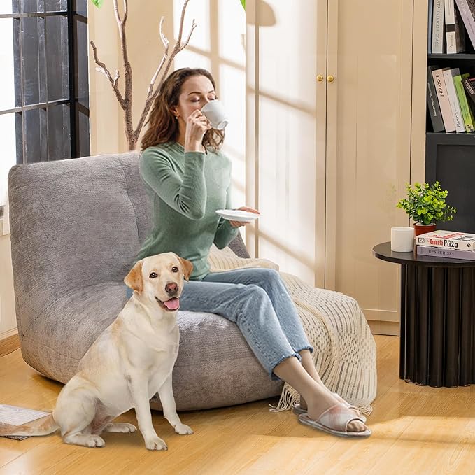 Bean Bag Chairs for Adults, Memory Foam Bean Bag Chair, Spacious Single Sofa - Image 9