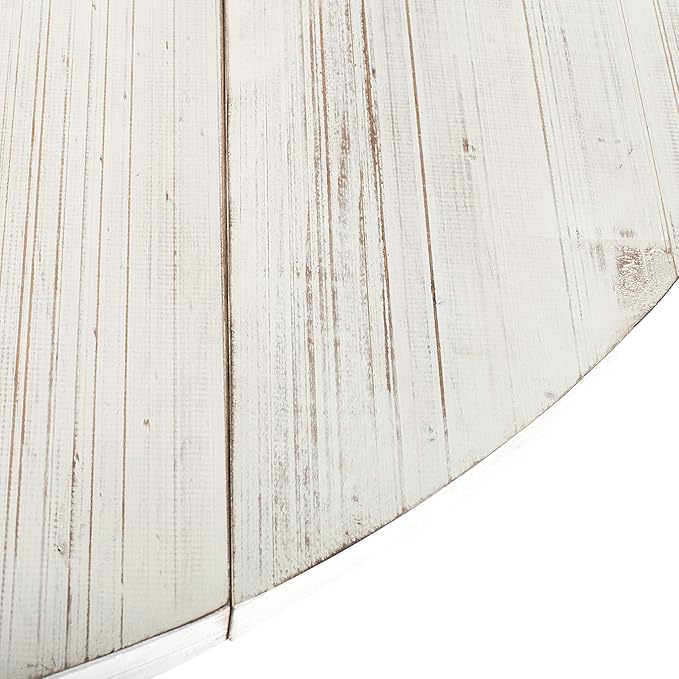 Safavieh Home Forest Traditional Antique White Drop Leaf Dining Table - Image 6